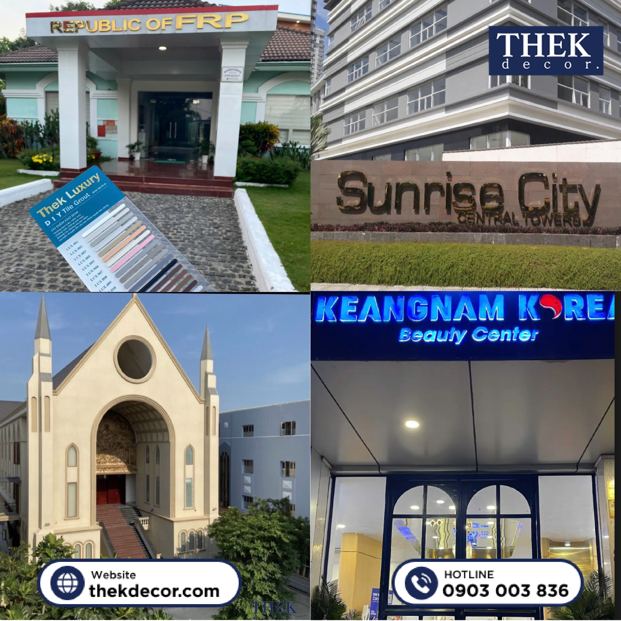 Dự án công trình thi công keo tại Thek Decor